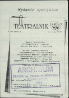 Teatralnik : Jelenia G&oacute;ra 6.10.1994 r. : wydanie specjalne [Dokument życia społecznego]