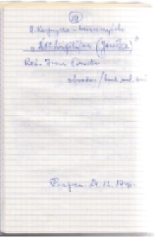 Noc Wigilijna (Jasełka) - notatka [Dokument życia społecznego]