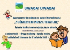 Z uśmiechem przez literaturę - plakat [Dokument życia społecznego]