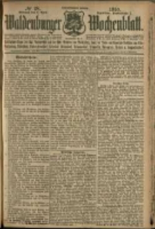 Waldenburger Wochenblatt, Jg. 56, 1910, nr 28