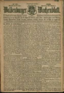 Waldenburger Wochenblatt, Jg. 56, 1910, nr 52