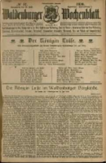 Waldenburger Wochenblatt, Jg. 56, 1910, nr 57