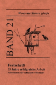 Festschrift : 35 Jahre erfolgreiche Arbeit Arbeitskreis für schlesische Mundart [Dokument elektroniczny]