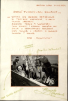 Drogi Tymoteuszu Rymcimci... - ulotka [Dokument życia społecznego]