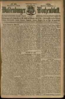 Waldenburger Wochenblatt, Jg. 56, 1910, nr 62