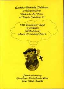 VIII Wrześniowy Rajd Czytelników i Bibliotekarzy - informator