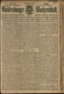 Waldenburger Wochenblatt, Jg. 56, 1910, nr 77