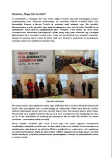 Wystawa „Mapy Gór Izerskich” [Dokument elektroniczny]