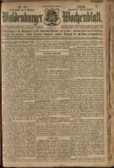 Waldenburger Wochenblatt, Jg. 56, 1910, nr 81