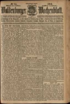 Waldenburger Wochenblatt, Jg. 56, 1910, nr 84