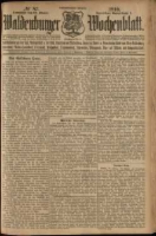 Waldenburger Wochenblatt, Jg. 56, 1910, nr 87