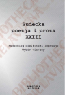 Sudeckiej biblioteki impresje. Wybór wierszy [Dokument elektroniczny]