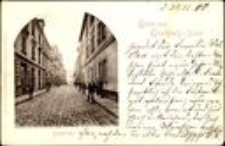 Langstrasse; napis: Gruss aus Hirschberg i. Schles. [Dokument ikonograficzny]