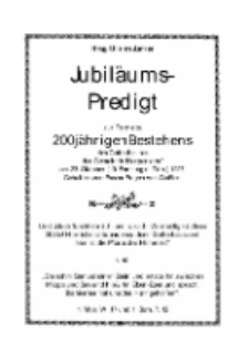 Jubiläums-Predigt zur Feier des 200jährigen Bestehensdes Gotteshauses der Gemeinde Harpersdorf am 23. Oktober (19. Sonntag n. Trin.) 1927.Gehalten von Pastor Eugen von Goßler [Dokument elektroniczny]