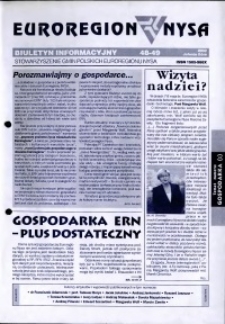 Euroregion Nysa : biuletyn informacyjny Stowarzyszenia Gmin Polskich Euroregionu Nysa, 2002, nr 48-49