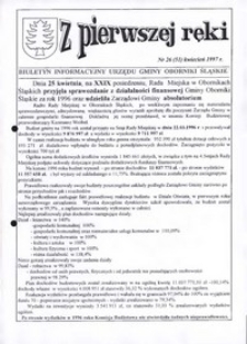 Z Pierwszej Ręki : biuletyn informacyjny Urzędu Gminy Oborniki Śląskie, 1997, nr 26 (51)