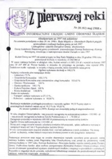 Z Pierwszej Ręki : biuletyn informacyjny Urzędu Gminy Oborniki Śląskie, 1998, nr 36 (61)