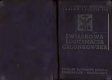 Legitymacja członka Związku Zawodowego Pracownik&oacute;w Kolejowych Rzeczypospolitej Polskiej J&oacute;zefa Misiorka, 27 czerwca 1949 r.