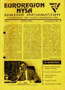 Euroregion Nysa : biuletyn informacyjny Stowarzyszenia Gmin Polskich Euroregionu Nysa, 1993, nr 2