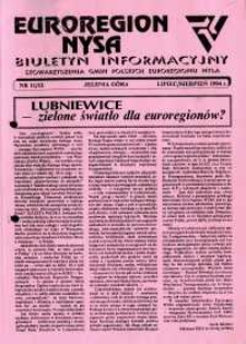 Euroregion Nysa : biuletyn informacyjny Stowarzyszenia Gmin Polskich Euroregionu Nysa, 1994, nr 11-12