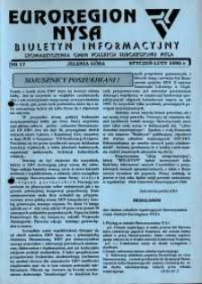 Euroregion Nysa : biuletyn informacyjny Stowarzyszenia Gmin Polskich Euroregionu Nysa, 1995, nr 17