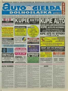 Auto Giełda Dolnośląska : regionalna gazeta ogłoszeniowa, 2000, nr 81 (709) [10.10]