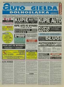 Auto Giełda Dolnośląska : regionalna gazeta ogłoszeniowa, 2000, nr 97 (725) [5.12]