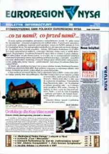 Euroregion Nysa : biuletyn informacyjny Stowarzyszenia Gmin Polskich Euroregionu Nysa, 1998-99, nr 39
