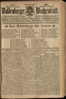 Waldenburger Wochenblatt, Jg. 57, 1911, nr 7