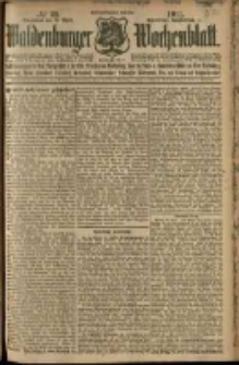 Waldenburger Wochenblatt, Jg. 57, 1911, nr 32