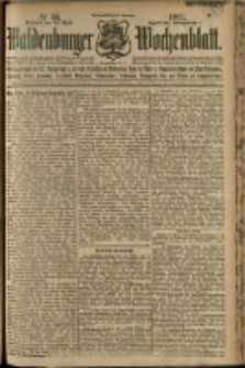 Waldenburger Wochenblatt, Jg. 57, 1911, nr 33