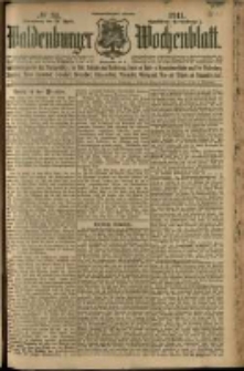 Waldenburger Wochenblatt, Jg. 57, 1911, nr 34