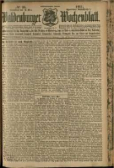 Waldenburger Wochenblatt, Jg. 57, 1911, nr 38