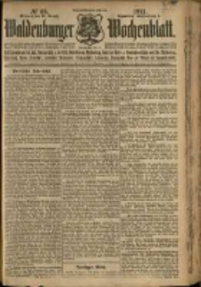 Waldenburger Wochenblatt, Jg. 57, 1911, nr 65