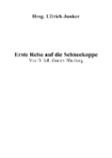 Erste Reise auf die Schneekoppe [Dokument elektroniczny]