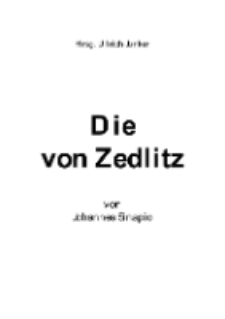 Die von Zedlitz [Dokument elektroniczny]