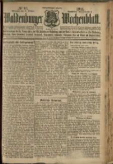 Waldenburger Wochenblatt, Jg. 57, 1911, nr 81