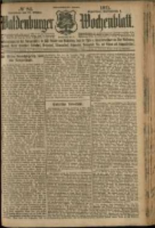 Waldenburger Wochenblatt, Jg. 57, 1911, nr 84