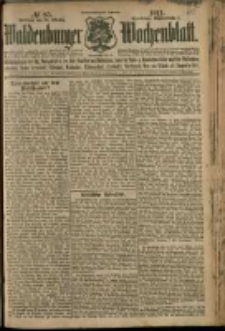 Waldenburger Wochenblatt, Jg. 57, 1911, nr 85