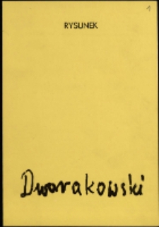 Dworakowski. Rysunek - folder [Dokumenty życia społecznego]