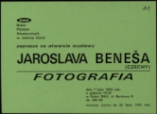 Jaroslav Bene&scaron;. Fotografia - zaproszenie [Dokumenty życia społecznego]