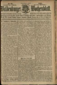 Waldenburger Wochenblatt, Jg. 57, 1911, nr 98