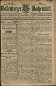 Waldenburger Wochenblatt, Jg. 57, 1911, nr 99