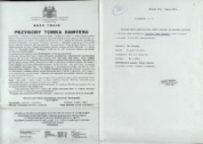 Przygody Tomka Sawyera - komunikat [Dokument życia społecznego]