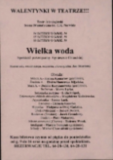 Wielka woda - ulotka [Dokument życia społecznego]