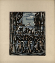 Zabawa ludowa po wyzwoleniu [Dokument ikonograficzny]