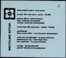 Pokaz filmu "Ofiarowanie" - zaproszenie [Dokumenty życia społecznego]