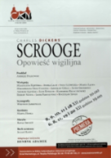 Scrooge. Opowieść wigilijna - afisz [Dokument życia społecznego]