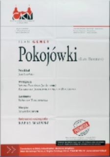 Pokoj&oacute;wki - afisz [Dokument życia społecznego]