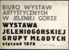 Wystawa Jeleniogórskiej Grupy Młodych - katalog [Dokument życia społecznego]